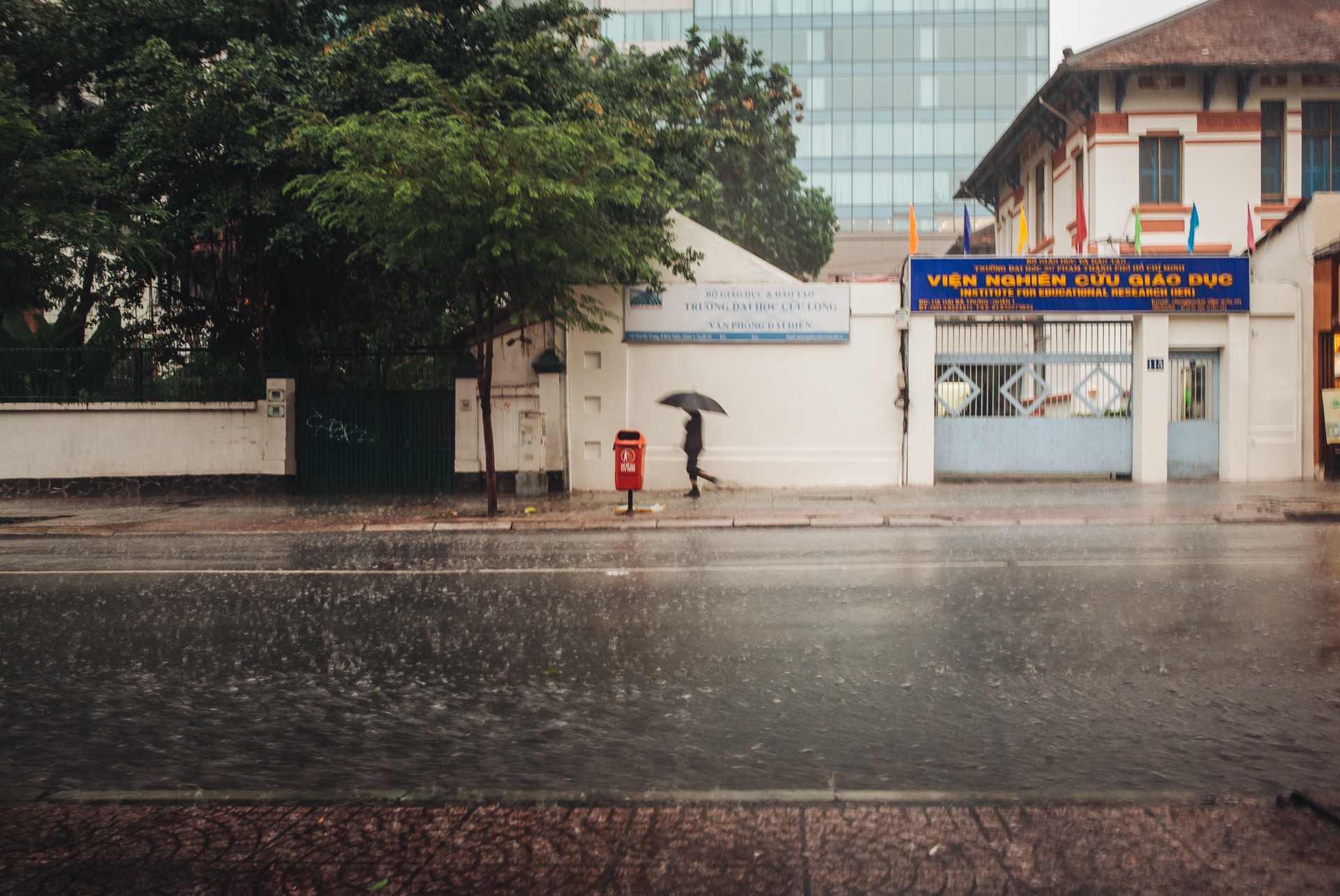 Monsoons, under a heavy rain