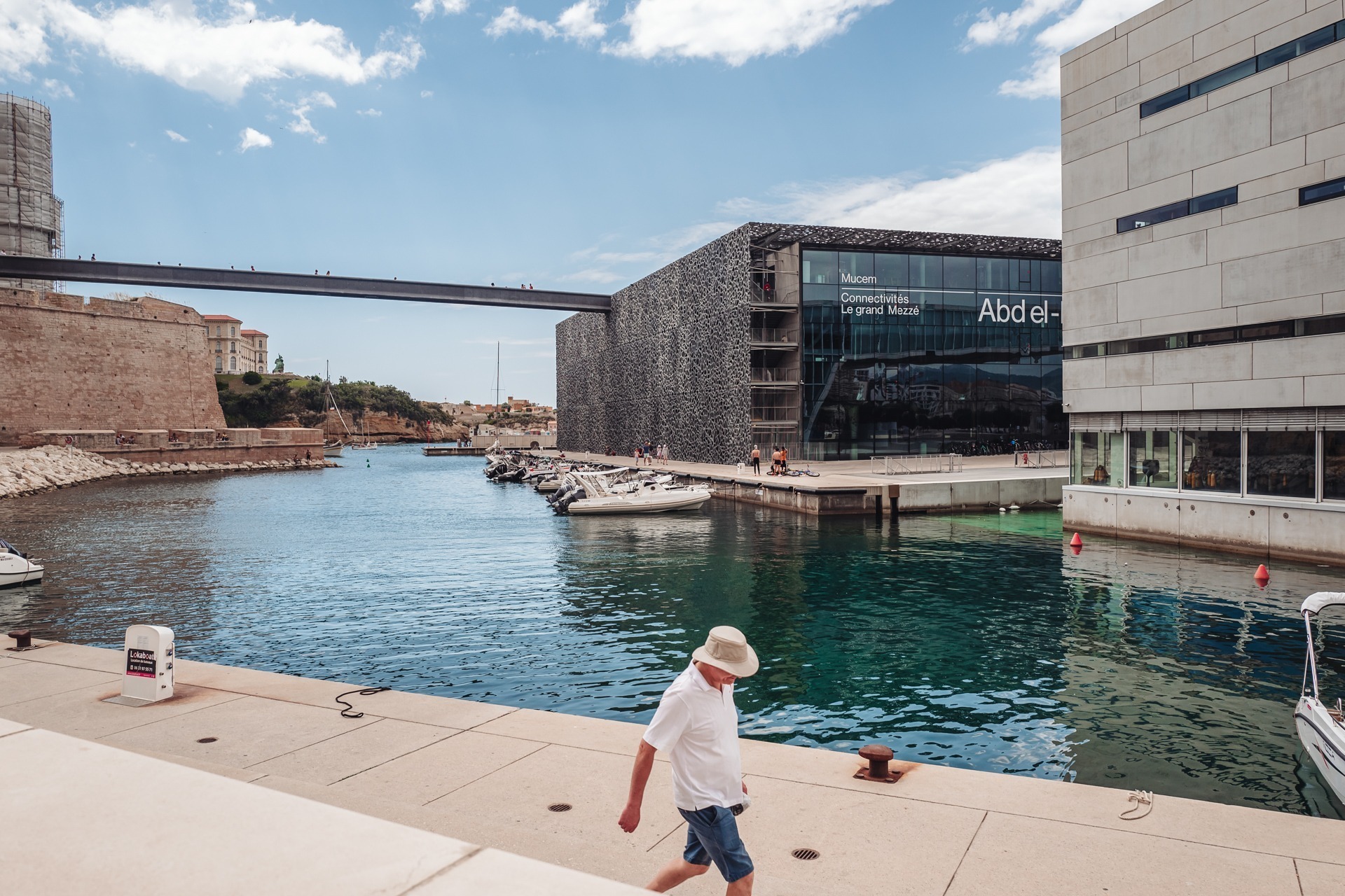 MARSEILLE, FRANCE-JUNE 2022: The building of the MUCEM, Museum o