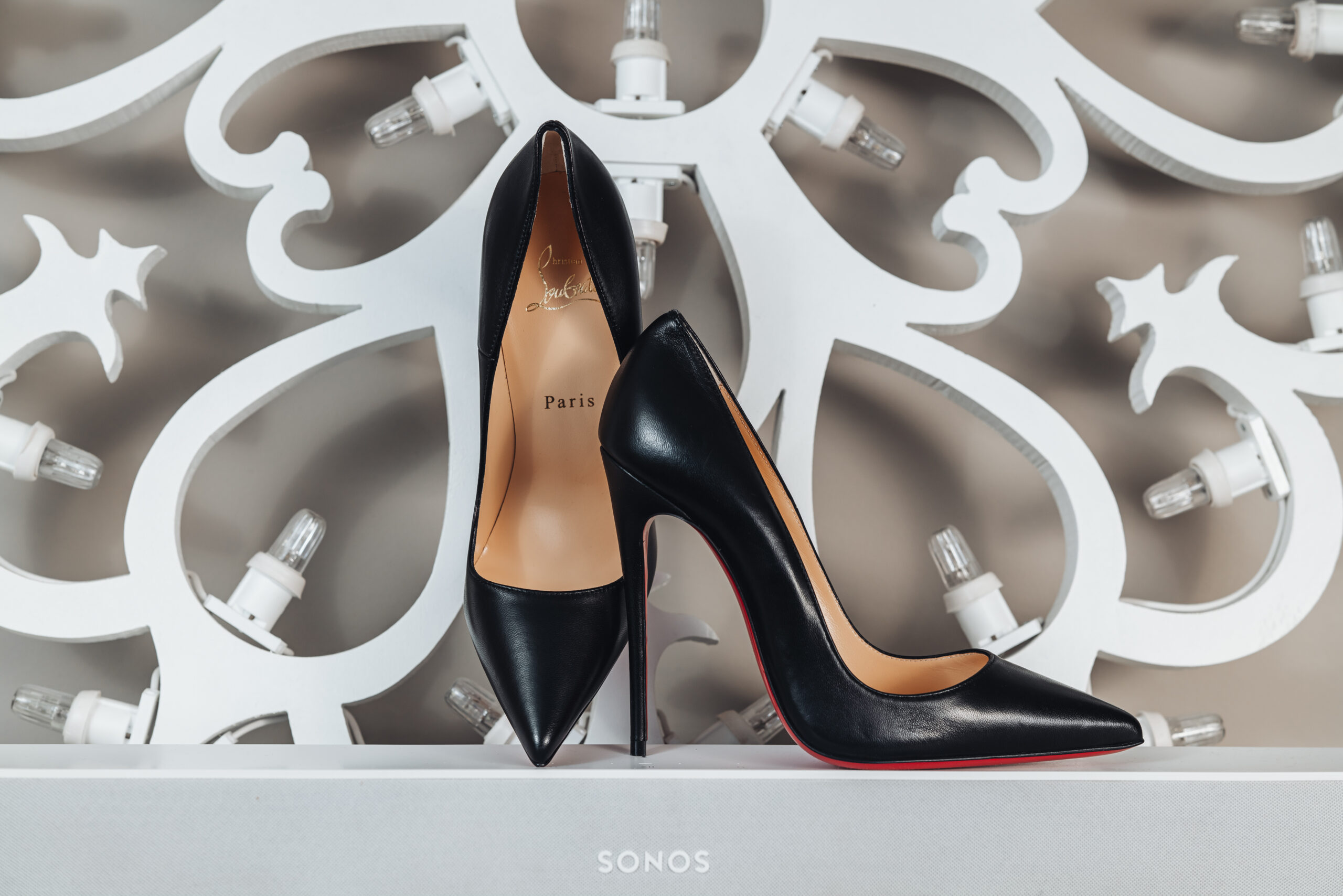 Milan, Italy – April 2023: still life of the iconic shoes Loubou
