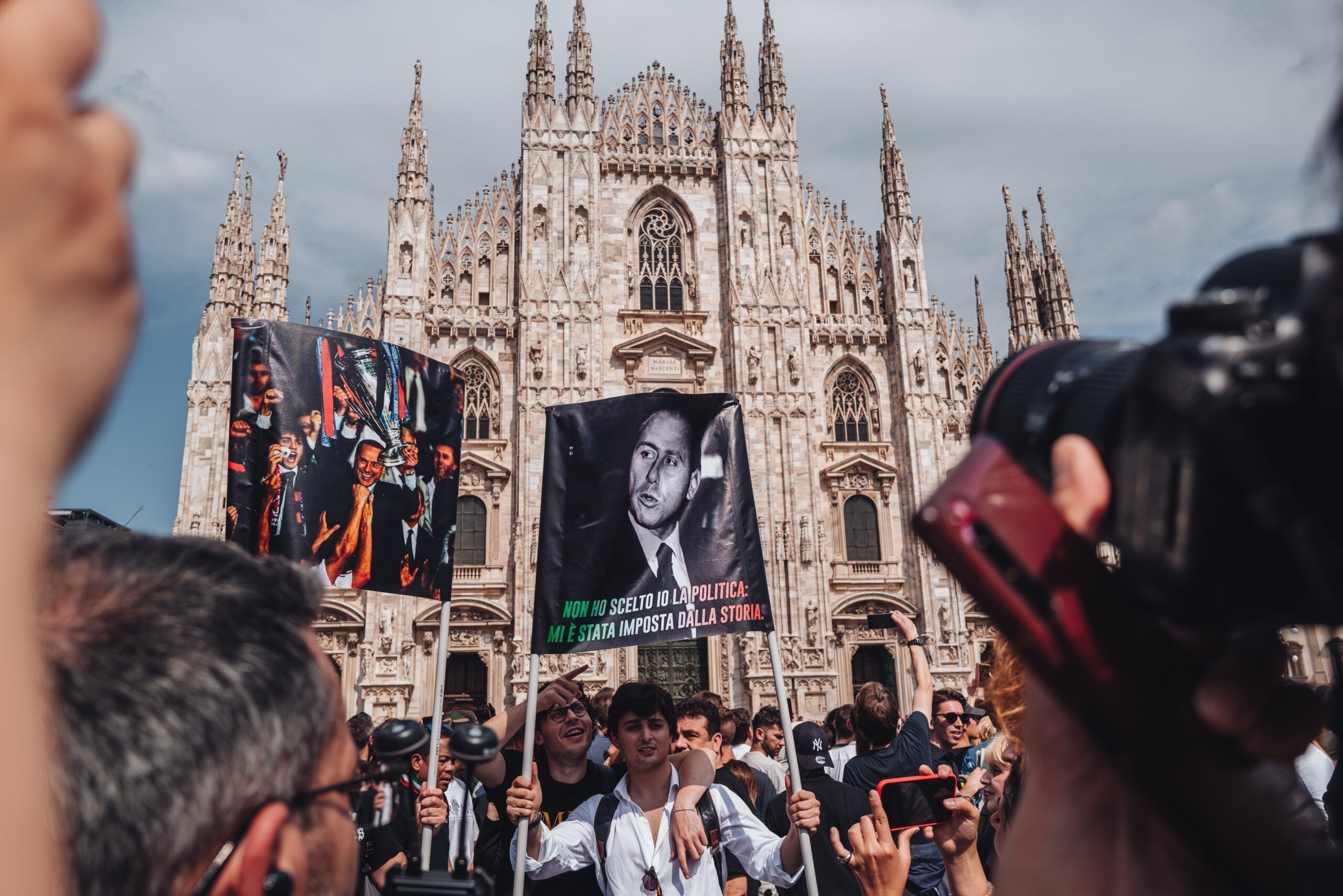 Milan, Italy – June 2023: The state funeral of Silvio Berlusconi